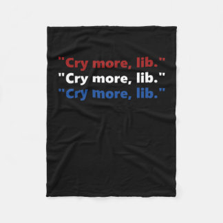 Gråt mer lib - Rolliga pro Trump-t-shirts - Röd vi Fleecefilt