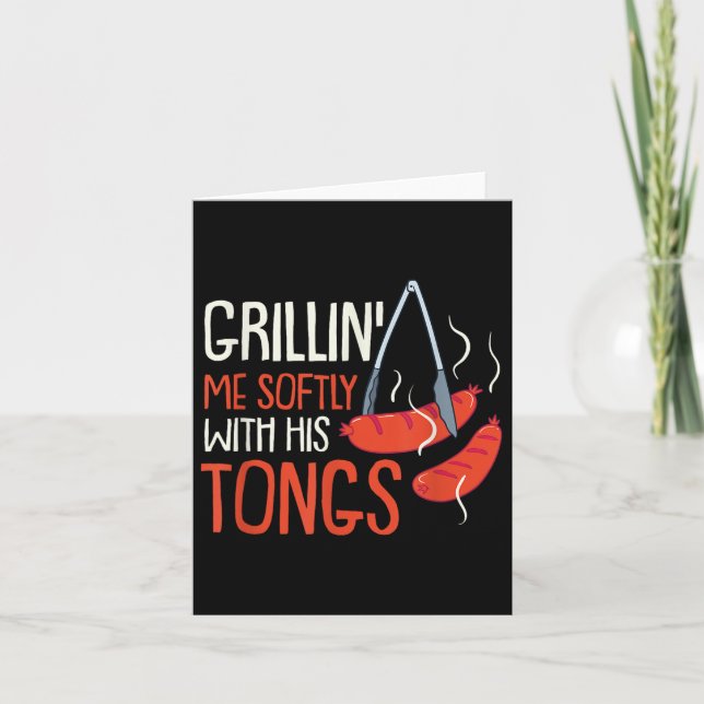 Gråt mig mjukt med hans Tong I Grillmaster Bbq Kort (Framsida)