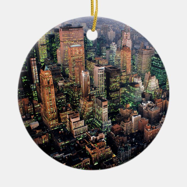 Gråt! New York City USA Julgransprydnad Keramik (Framsidan)