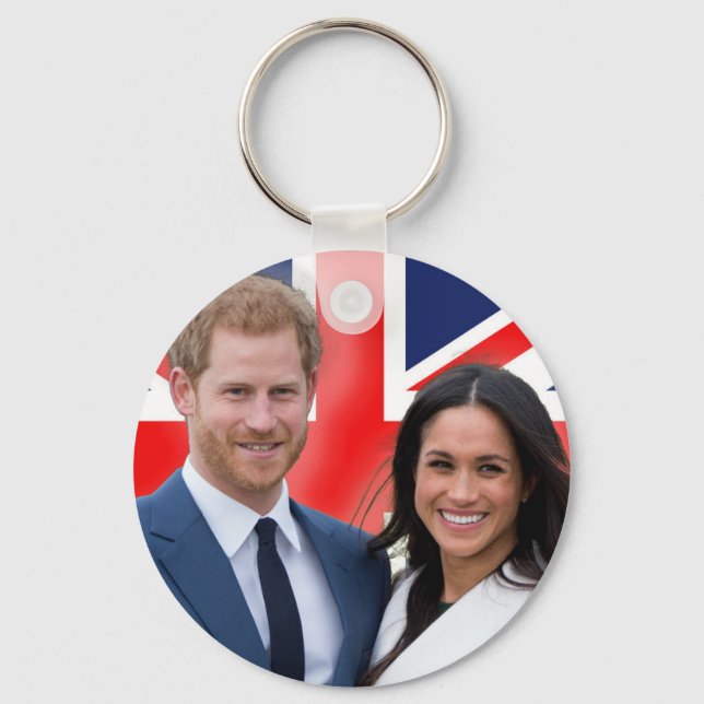 Gråt! Prince Harry och Meghan Markle Nyckelring (Framsida)