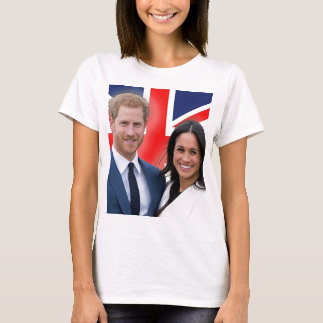 Gråt! Prince Harry och Meghan Markle T Shirt (Framsida)