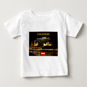 Gråt! Salzburg Österrike med flagga T Shirt
