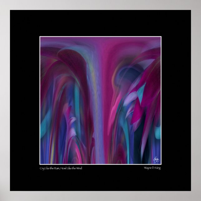 Gråt som regnet, ungefär som Vinden Poster (Framsidan)