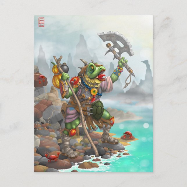 gråt strid vykort (Framsida)