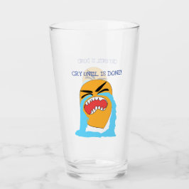 gråt tills det är klart glaskopp