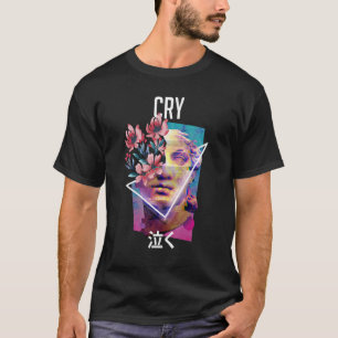 Gråt Vaporwave Aesthetic Japan E Girl T Shirt