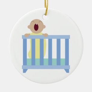 Gråta Baby Julgransprydnad Keramik