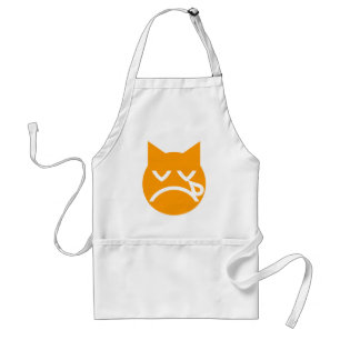 Gråta Emoji Cat Förkläde