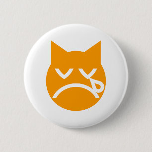 Gråta Emoji Cat Knapp