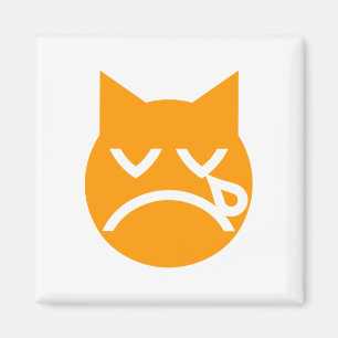 Gråta Emoji Cat Magnet