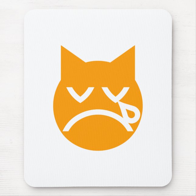 Gråta Emoji Cat Musmatta (Framsidan)