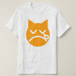 Gråta Emoji Cat T Shirt