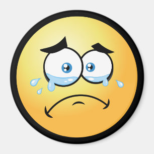 Gråta Emoji Large Magnet