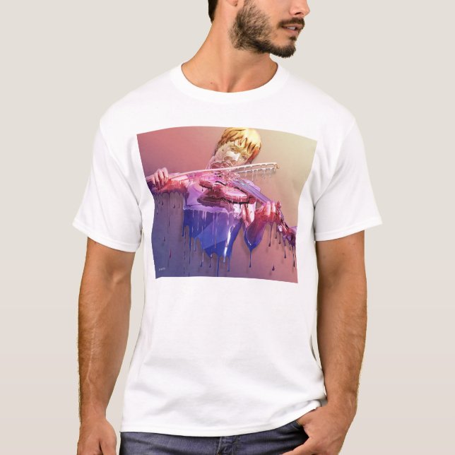 Gråta fiolT-tröja Tee (Framsida)