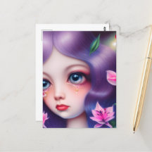 Gråta flicka med Big Blue Ögon