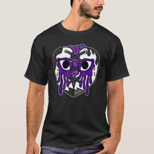 Gråta hjärtat med korrigeringsfiler Retro Mörk Iri T Shirt