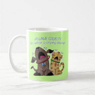 Gråta Hund och katt - Vilken Gråtande skam Kaffemugg