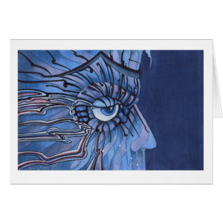 Gråta i vinden hälsningskort