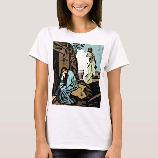 Gråta inte, graven är tomt tee shirt (Framsida)