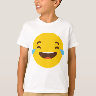 Gråta med skrattretande emoji t-shirt