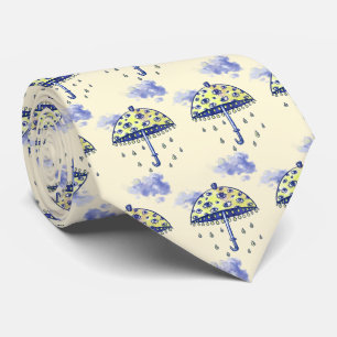 Gråta paraply med Ögon Hand plockade Slips