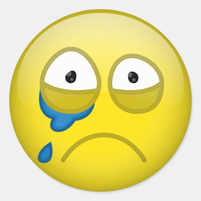 Gråta Runt Klistermärke (Framsida)