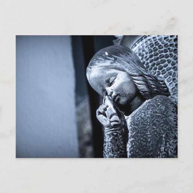 Gråtande ängel vykort (Framsida)