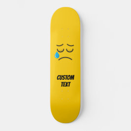 Gråtande Ansikte Mini Skateboard Bräda 18,5 Cm