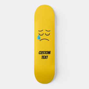 Gråtande Ansikte Mini Skateboard Bräda 18,5 Cm
