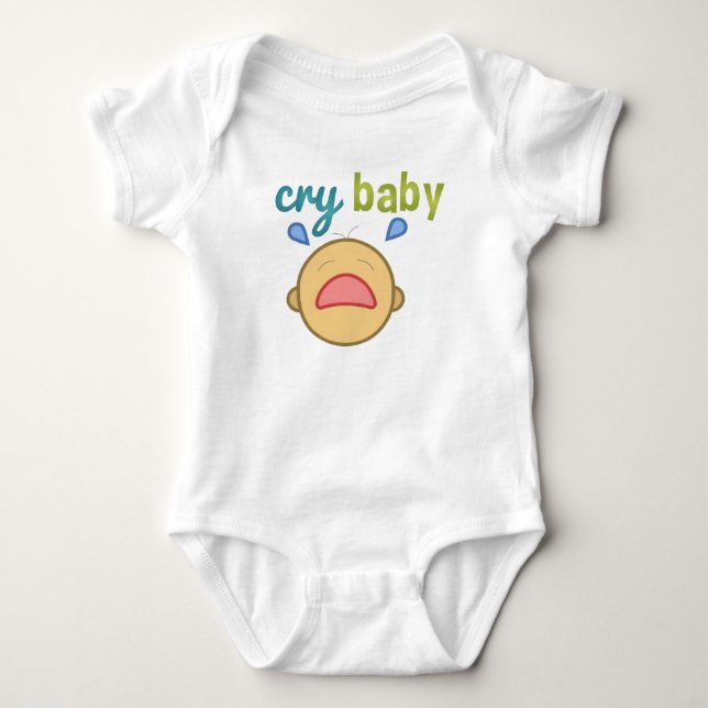 Gråtande Baby Bra Jersey T-Shirt (Framsida)