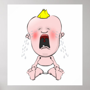 Gråtande Baby Poster
