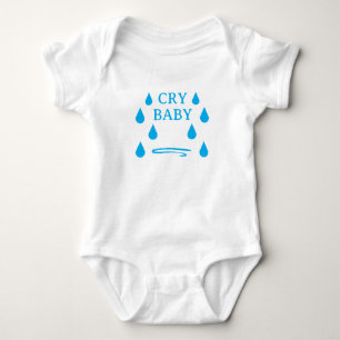 Gråtande bebis söt bodysuit med tårar t shirt