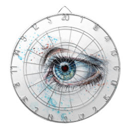 Gråtande blått Öga (trötthet, sympati och depressi Darttavla