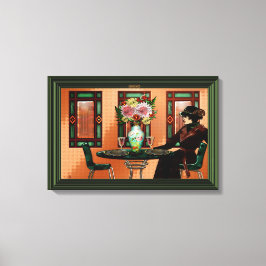 Gråtande kvinnor i 1920 års Café Canvastryck