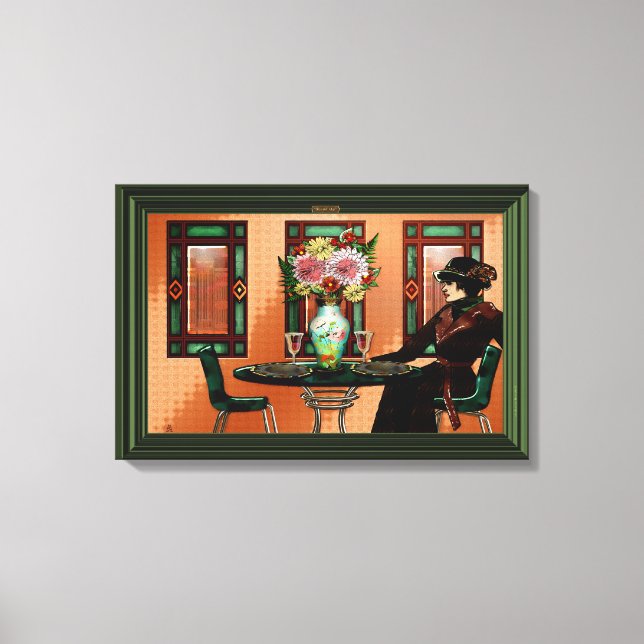 Gråtande kvinnor i 1920 års Café Canvastryck (Framsida)