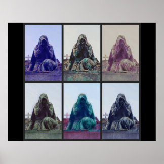 Gråtande kvinnor - svart poster