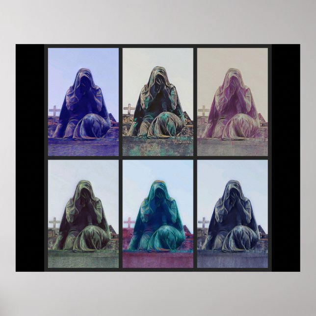 Gråtande kvinnor - svart poster (Framsidan)