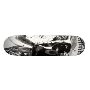 gråtande mexikanska kyssar skalle mini skateboard bräda 18,7 cm