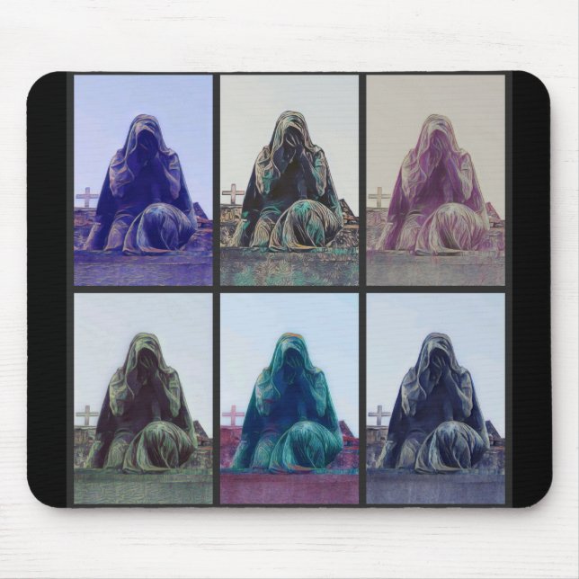 gråtande munstycke för kvinnor musmatta (Framsidan)