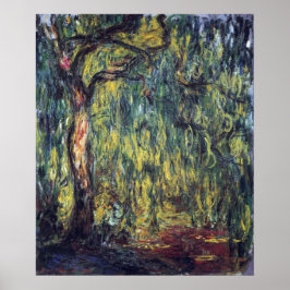 Gråtande pil av Claude Monet, Vintage finkonst Poster