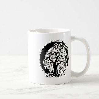 Gråtande pilträd meditation yoga Buddha buddhism Kaffemugg