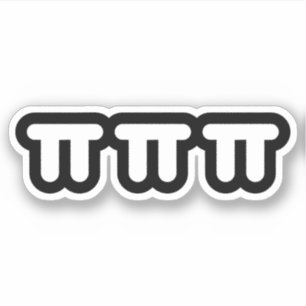 Gråtande Tårar ㅠ ㅠ ㅠ koreansk Emoticon Sticker Klistermärken