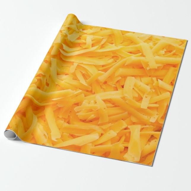 grated cheddar cheese top view presentpapper (Utrullad)