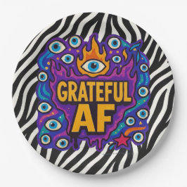 Grateful AF - Zebra Pattern -