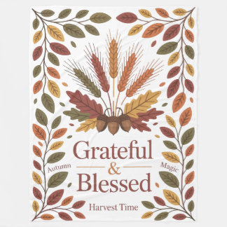 Grateful & blessed stylish Blanket New Home Fleecefilt