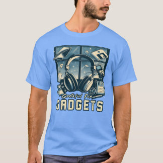 Grateful For Gadgets Nostalgia Funhanksgiving IT f T Shirt