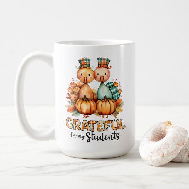 Grateful for My Students Kaffemugg (Med munk)