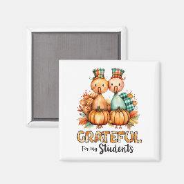 Grateful for My Students – Turkeys & Pumpkins Magnet