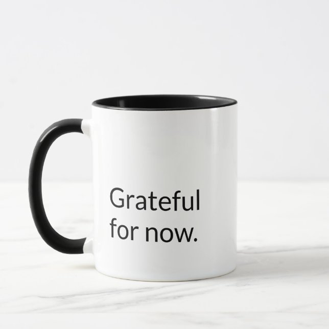'Grateful For Now' Peace and Positivity Gift  Mugg (Vänster)