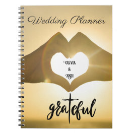 GRATEFUL HEART BRÖLLOP NOTEBOOK PLANNER ANTECKNINGSBOK